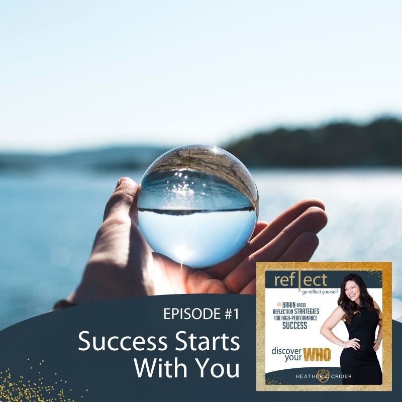 Go Reflect Yourself Podcast with Heather J. Crider Success Starts With Growth Mindset Image